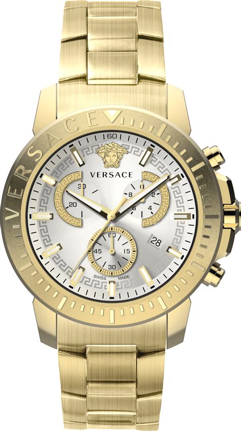 versace uhr silber